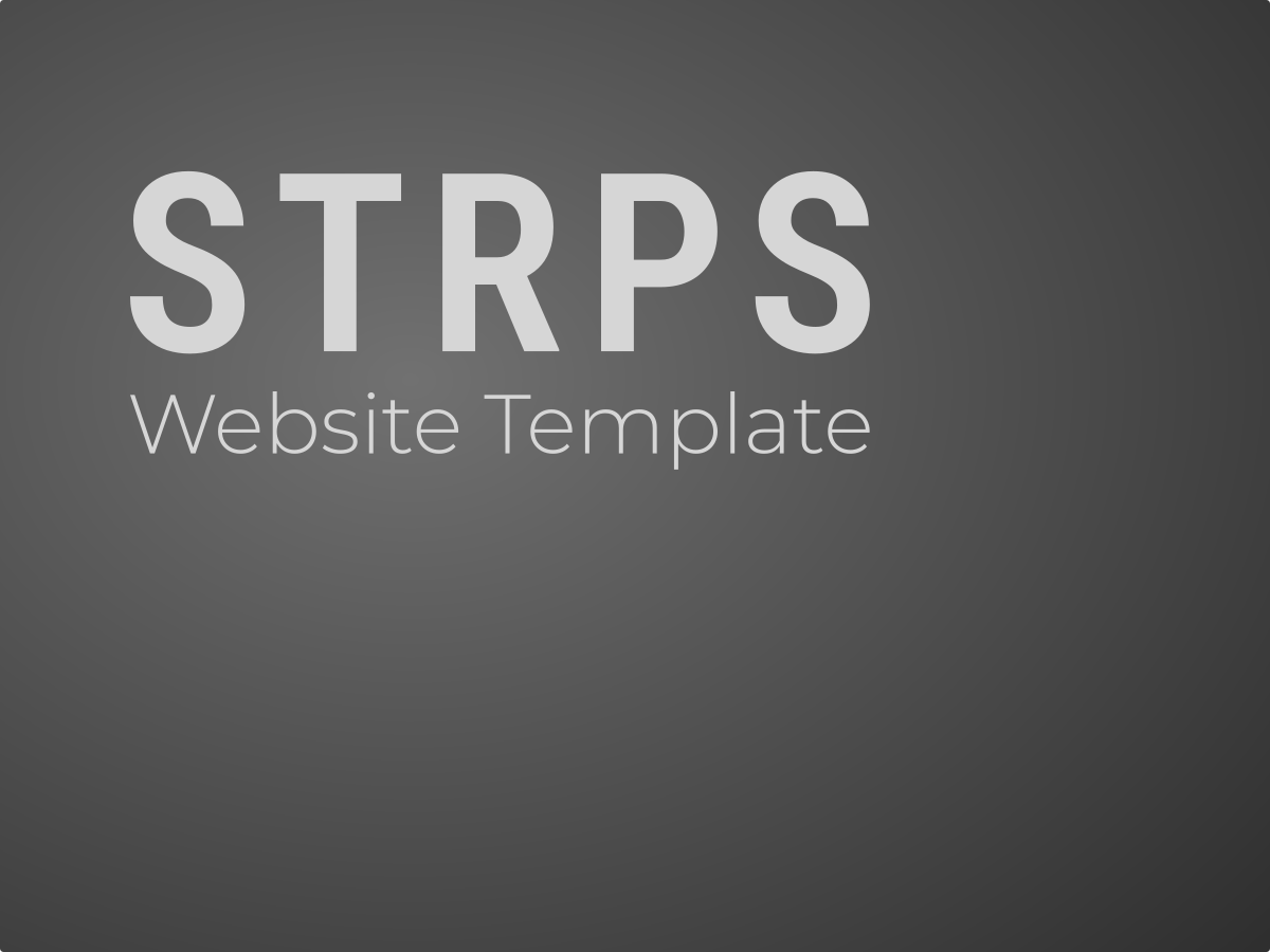 STRPS Website Template project screenshot